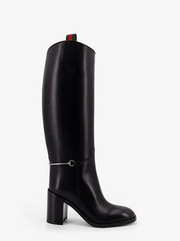 Gucci | Leather boots with slim Horsebit detail