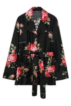 Dolce & Gabbana | Dolce & Gabbana Rose Bouquet-Printed Vanity Twill Shirt
