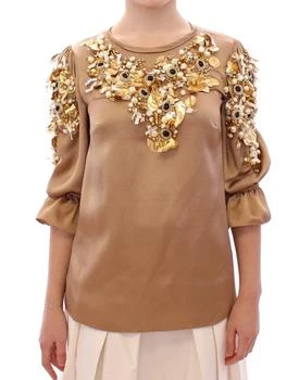 Dolce & Gabbana | SPECIAL Piece Runway Crystal Women's Blouse (Pre-Owned)