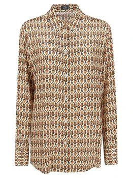 ETRO | Etro Graphic Printed Curved Hem Shirt