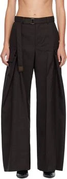 Sacai | Brown Suiting Trousers