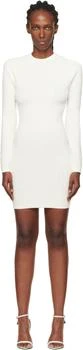 Balmain | Off-White Monogram Minidress