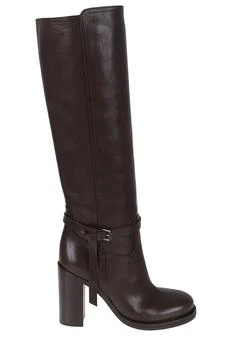 Brunello Cucinelli | Brunello Cucinelli Buckle Detailed Round-Toe Boots