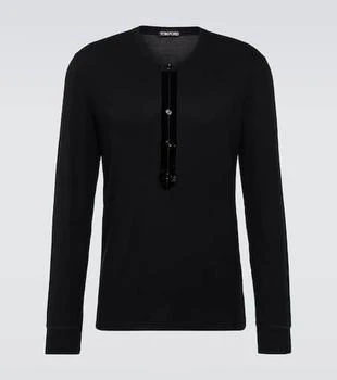 Tom Ford | Satin Henley shirt