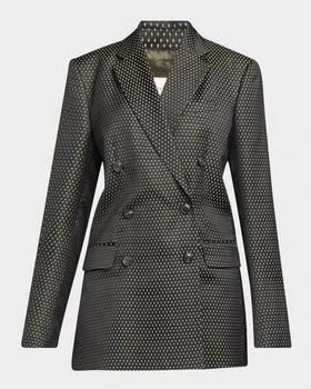 Dries Van Noten | Bafya Diamond Double-Breasted Blazer