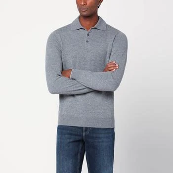 Brunello Cucinelli | Gray polo in cashmere