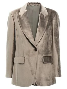 Brunello Cucinelli | Brunello Cucinelli Single-Breasted Long Sleeved Blazer