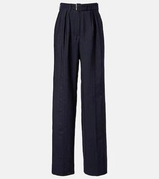 Dries Van Noten | Belted wool wide-leg pants