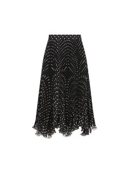 Valentino | Valentino Asymmetric Polka Dot Printed Skirt