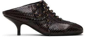Dries Van Noten | Brown Sneaker Mule Heels