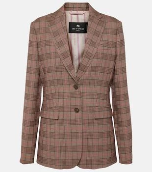 ETRO | Checked wool-blend blazer