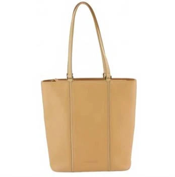 Burberry | Pre-Loved Vertical Leather Shoulder Bag In Tan
