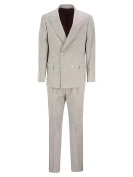 Brunello Cucinelli | Brunello Cucinelli Double-Breasted Two-Piece Tailored Suit