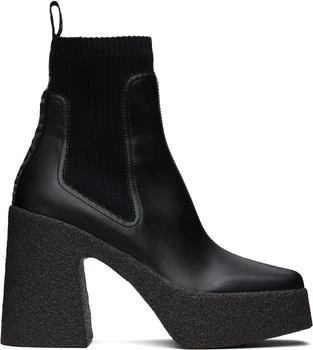 Stella McCartney | Black Skyla Heeled Sock Chelsea Boots