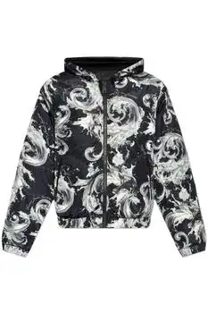 Versace | Versace Jeans Couture Reversible Printed Hooded Jacket