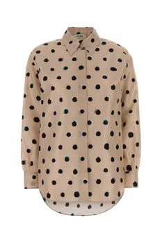 Fendi | Fendi Falena Dots Printed Long Sleeved Shirt