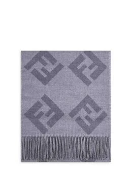 Fendi | Fendi FF Jacquard Fringed-Edge Scarf