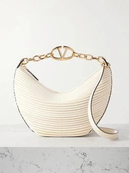 Valentino | Vlogo Moon Small Pleated Leather Shoulder Bag