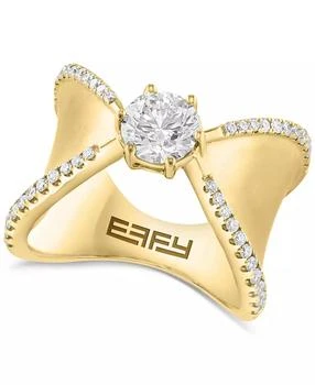 Effy | EFFY® Lab Grown Diamond Ring (1-3/8 ct. t.w.) in 14k Gold