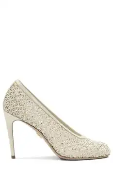 Salvatore Ferragamo | Ferragamo Macramé Embellished Pumps