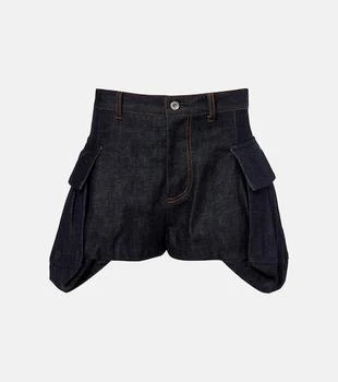 Sacai | High-rise denim shorts