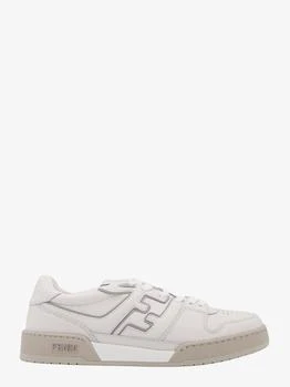 Fendi | Leather sneakers with ff lateral logo