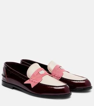 Penny leather penny loafers