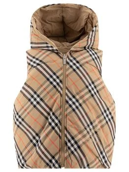Burberry | Burberry Kids Reversible Checked Hooded Down Gilet