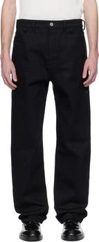 Jil Sander | Black WL Leather Jeans