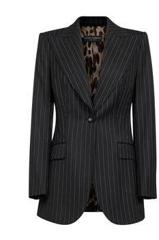 Dolce & Gabbana | Dolce & Gabbana Single-Breasted Pinstriped Jacket