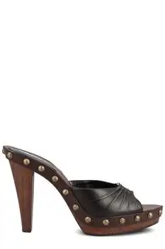 Yves Saint Laurent | Saint Laurent Babylone Block Heel Clogs