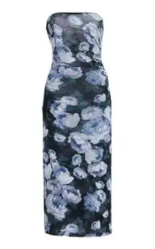 Stella McCartney | Stella McCartney Bunch Of Roses Mesh Midi Dress - Moda Operandi