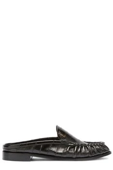 Yves Saint Laurent | Saint Laurent Le Loafer Logo Plaque Slip-On Mules