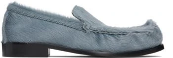 Dries Van Noten | Blue Ponyhair Loafers
