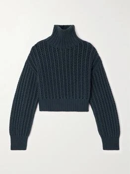 Brunello Cucinelli | Ribbed Cashmere Turtleneck Sweater - Navy