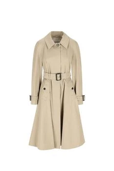 Burberry | Burberry Long Gabardine Ellingham Fit Flare Car Coat
