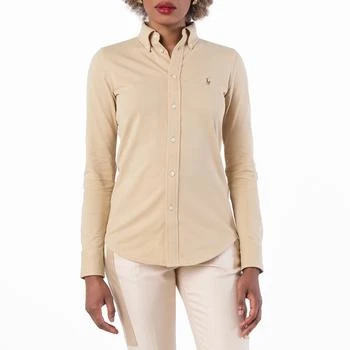 Ralph Lauren Womens Logo Embroidered Cotton Shirt