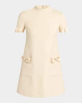 Valentino | Crepe Couture Mini Dress with Bows