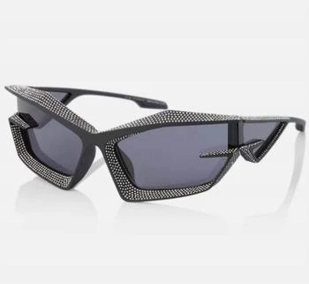 Givenchy | Givenchy - Women's Crystal-embellished Shield Sunglasses