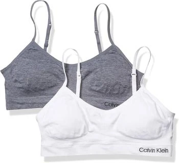 Calvin Klein Kids Girls' Seamless Wirefree Comfort Bralette Bra 2-Pack