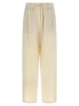 Brunello Cucinelli | Brunello Cucinelli Elasticated Waist Straight Leg Trousers