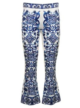 Dolce & Gabbana | Dolce & Gabbana Majolica Printed Flared Pants