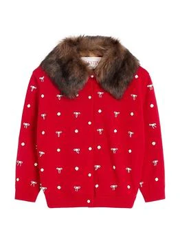 Valentino | Embroidered Wool Cardigan