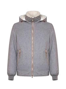 Brunello Cucinelli | Brunello Cucinelli Zip-Up Hooded Jacket