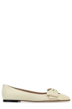 Valentino | Valentino Bowow Round Toe Slip-On Ballet Flats