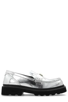 Dolce & Gabbana | Dolce & Gabbana Logo Plaque Square-Toe Loafers