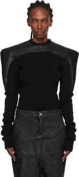 Rick Owens | Black Concordians Runway Girdered Reversible Sweater