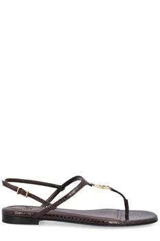 Fendi | Fendi FFold Logo Plaque Thong Sandals