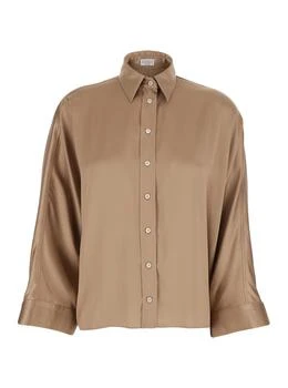 Brunello Cucinelli | Brunello Cucinelli Long Sleeved Button-Up Blouse