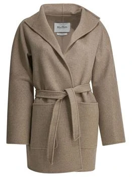 Max Mara | Max Mara Belted Hooded Coat